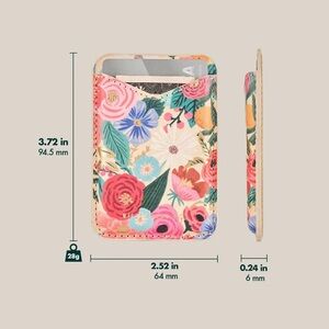 Case Mate Rifle Paper Co. MagSafe Card Holder wallet - Garden Party Blush